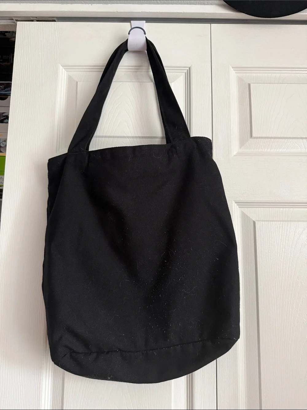 Black 'Take Flight' Canvas Tote Bag